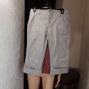 INC International tan Capris Cotton Spandex